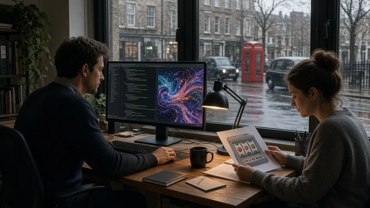London game studio where developers design online casino games for UK operators